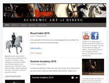 Tablet Screenshot of knighthoodoftheacademicartofriding.eu